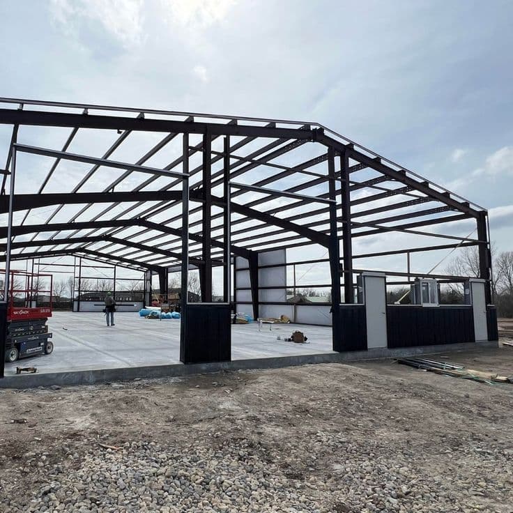 කාර්මික වානේ ගබඩා රාමුව — වානේ ගොඩනැගිලි සහ ට්‍රස්